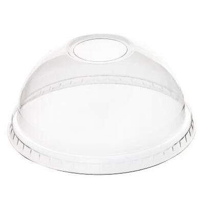 Smoothie Dome Deksels + gat 12-14oz RPET (10x100) image